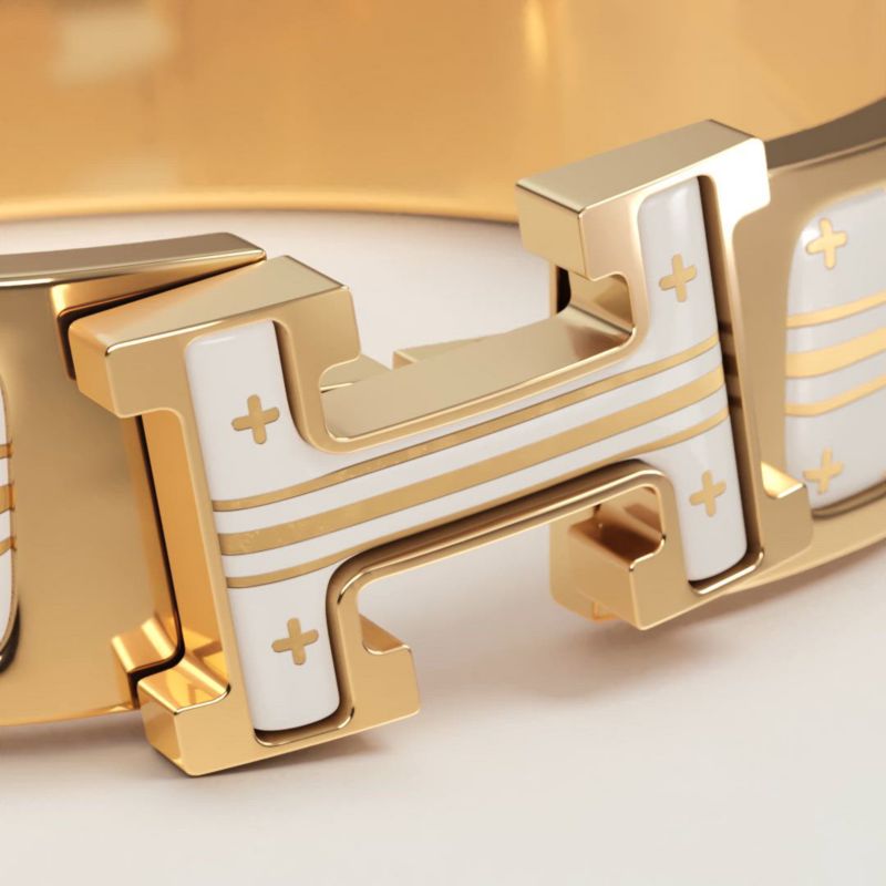 HERMES ゴールド バンドリング 箱付き Clic H Quadrige au Fil bracelet | Hermès Saudi Arabia